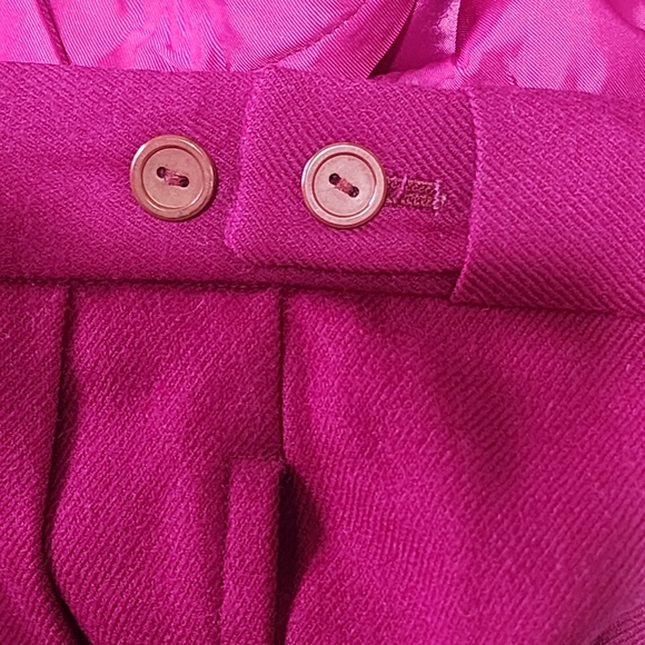 Vintage Jebb Levy Fuchsia Pink 100% Wool Trouser Pants - Picture 9 of 10